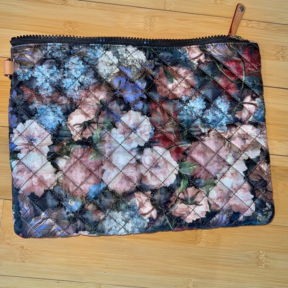 MZ Wallace Flowered Quilted Cluch Bag